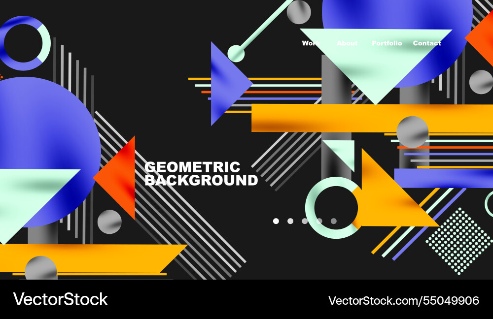 Geometric background showcasing sharp lines Geometric background showcasing sharp lines Vector Image