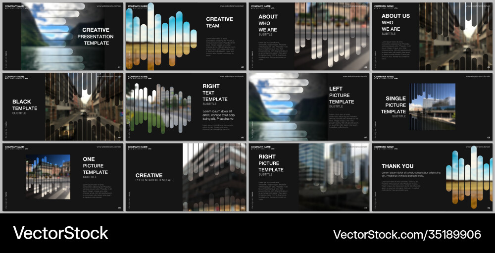 Presentation templates multipurpose Royalty Free Vector