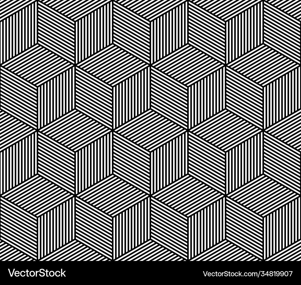Abstract Hexagon Grid Pattern Vector Image