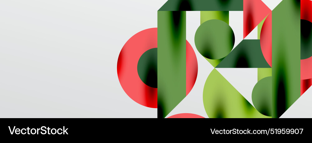Circles and shadows colorful round elements Vector Image
