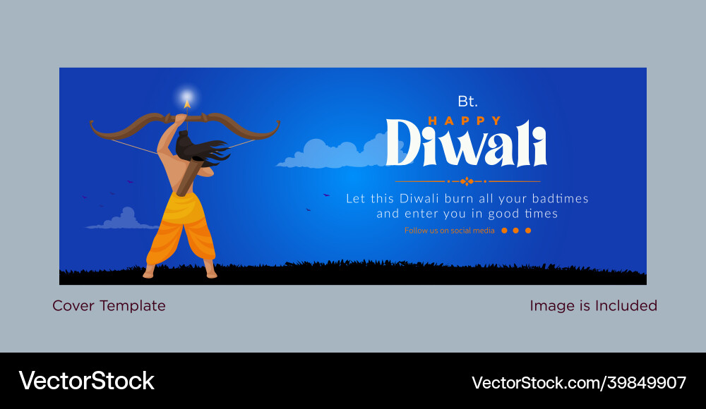 Happy diwali cover design Happy diwali cover design Vector Image