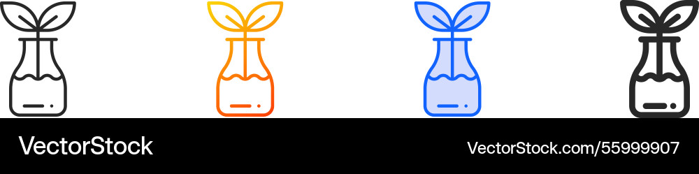 Reuse iconthin linear gradient blue stroke Reuse iconthin linear gradient blue stroke vector image