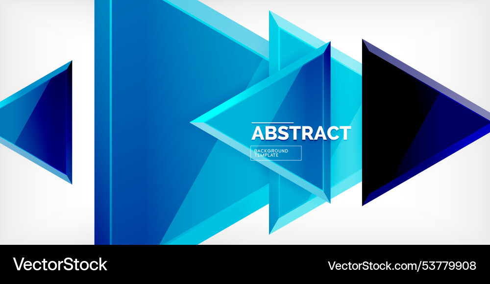 Abstract background - glossy triangles Vector Image