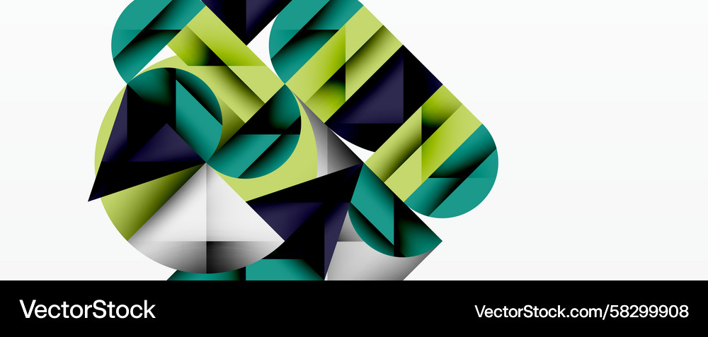 Abstract geometric shapes overlap creating Abstract geometric shapes overlap creating Vector Image