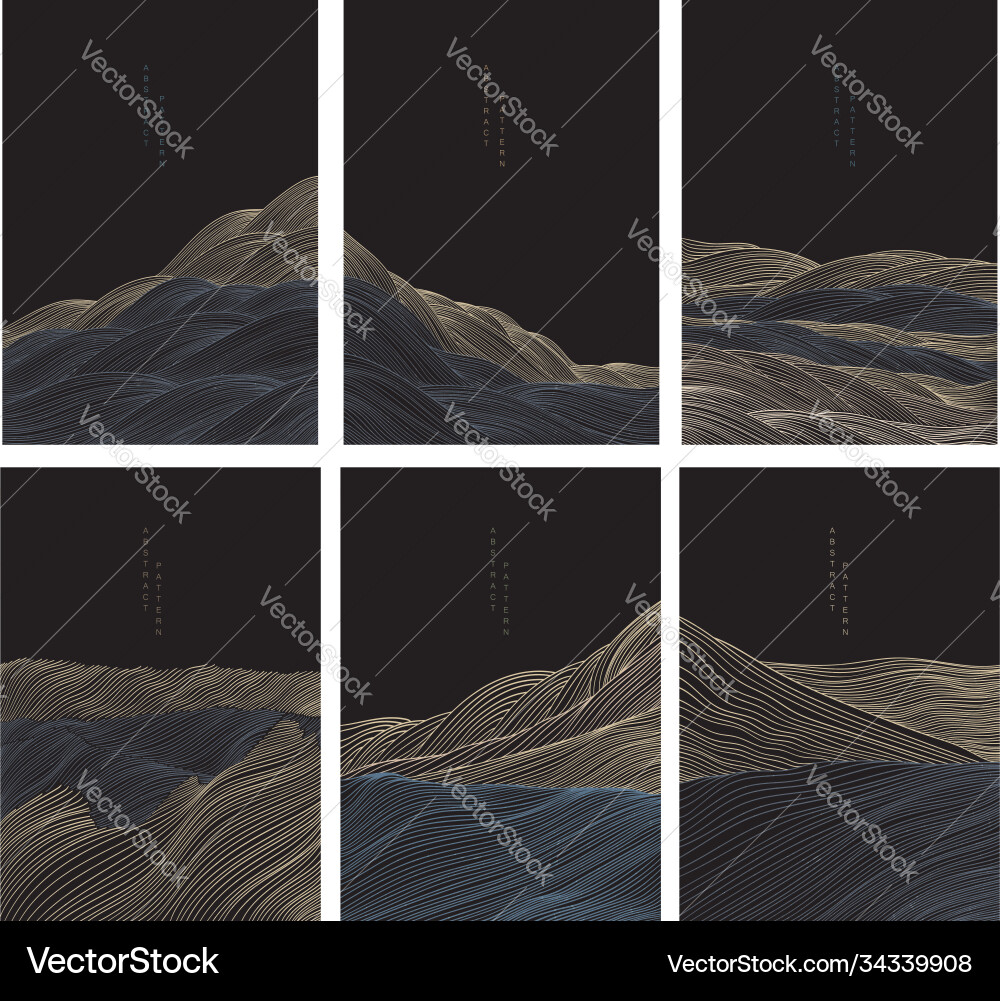 Abstract landscape background with line pattern Abstract landscape background with line pattern vector image