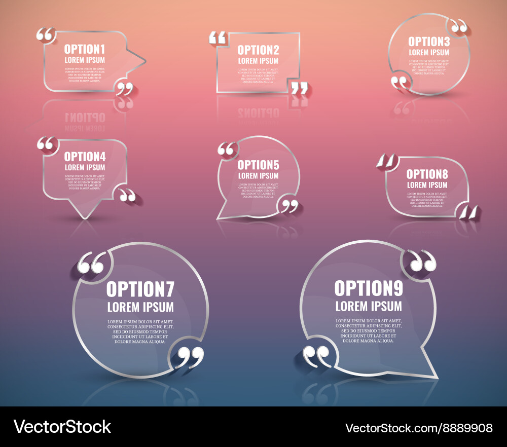 Bubble with the text and quote Vector Image