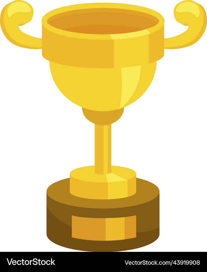 Golden Cup Champion Trophy Award mit Griffen Golden Cup Champion Trophy Award mit Griffen vektorbild