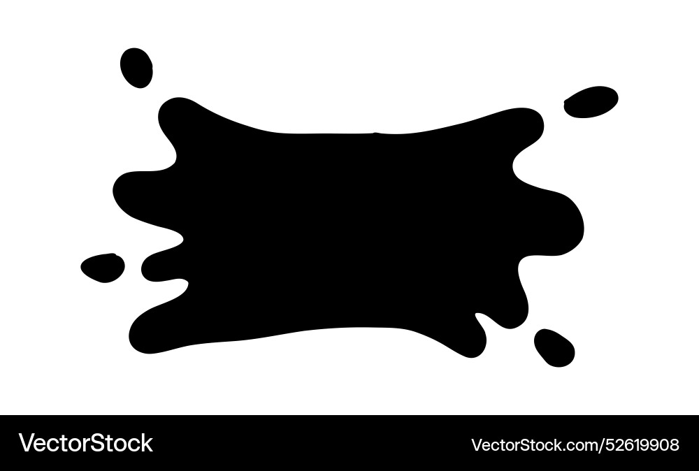 Hand drawn paint splatter and blob splash Hand drawn paint splatter and blob splash Vector Image
