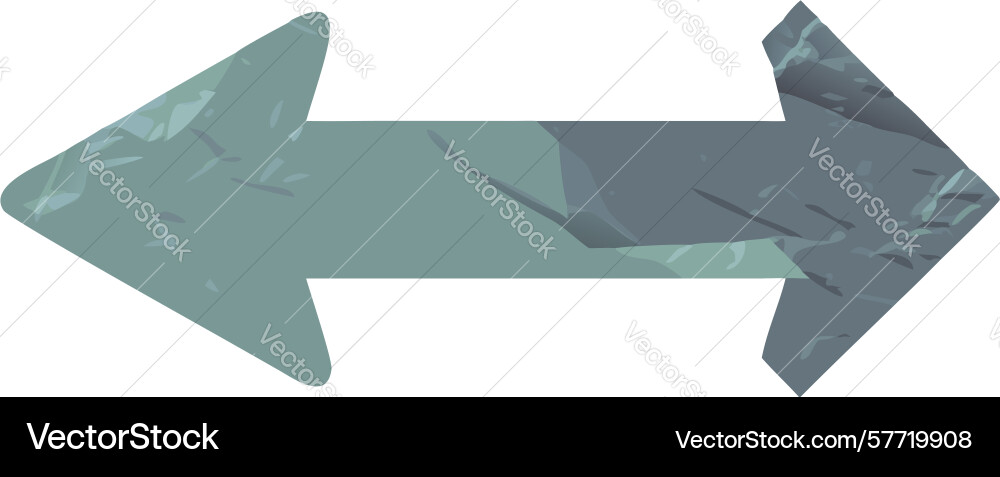 Stylized diagonal arrow grunge design generative vector image