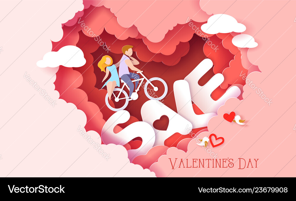 Valentinstagkarte mit Paar in Liebe Herz Valentinstagkarte mit Paar in Liebe Herz vektorbild
