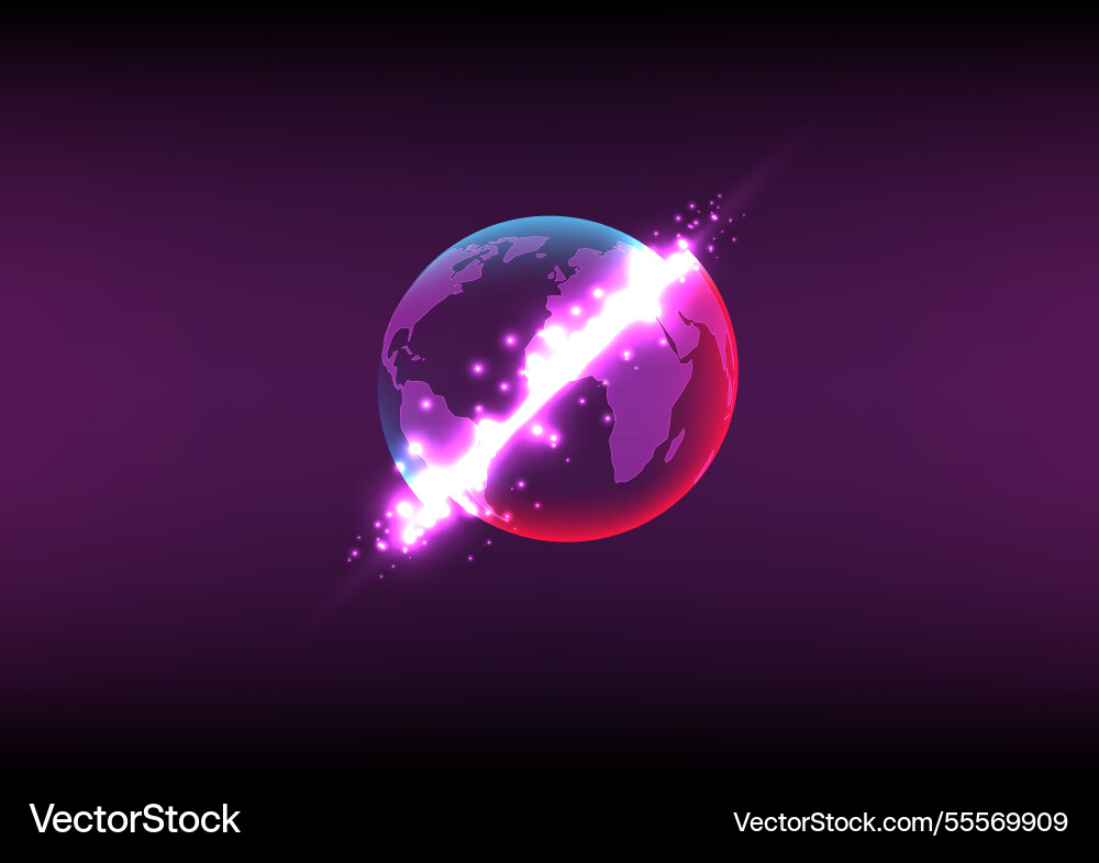 Abstract background with parallel multiverse vector image