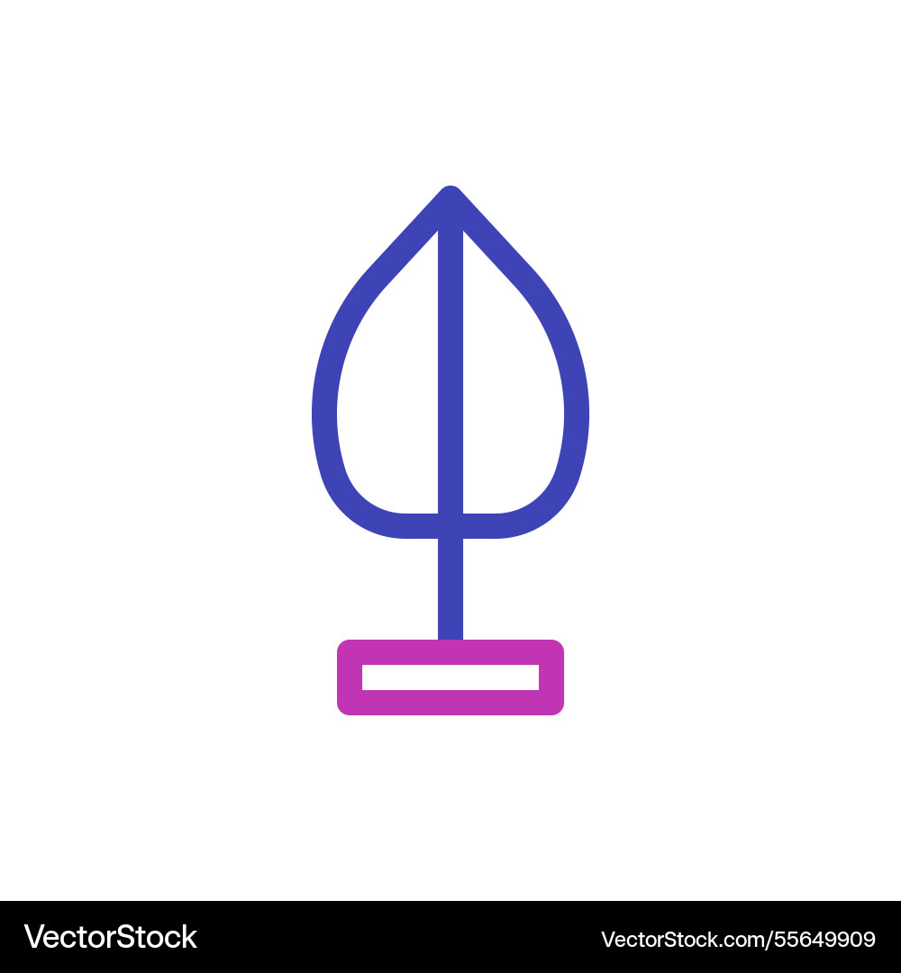 Abstract tree shape minimalist style icon design Abstract tree shape minimalist style icon design Vector Image