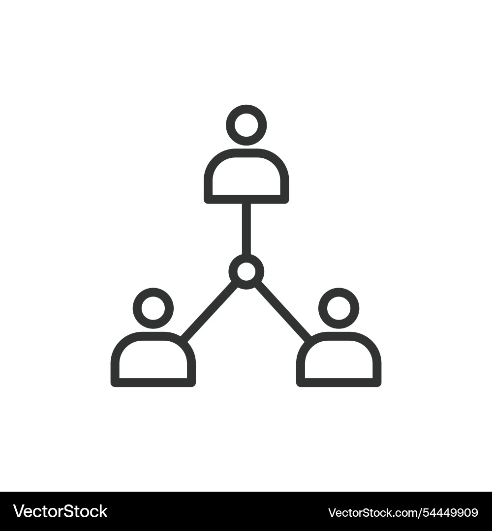 Access point users icon in line design Vector Image