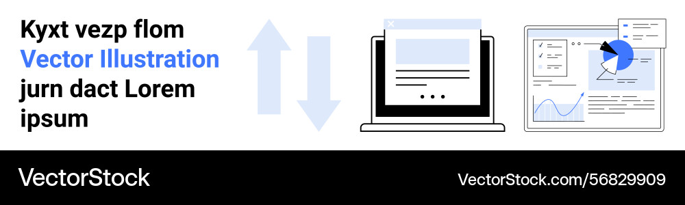 Data transfer between devices with graphs Data transfer between devices with graphs vector image