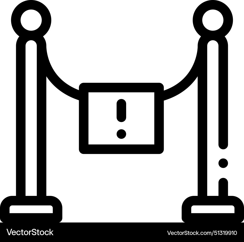 Access icon thin linear style design isolated Vector Image