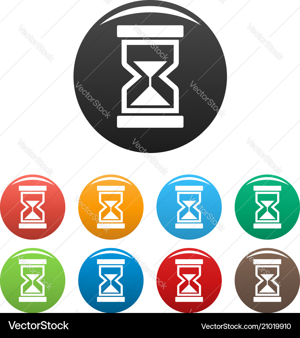 Cursor Ladeelement-Symbole setzen Farbe Cursor Ladeelement-Symbole setzen Farbe vektorbild