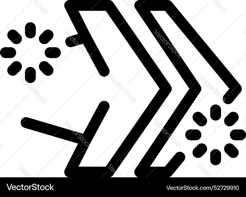 Data transferring with loading arrows icon Data transferring with loading arrows icon vector image