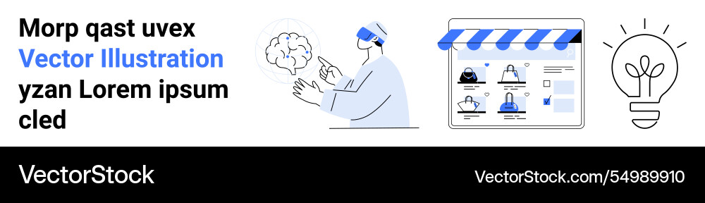 Exploring artificial intelligence and e-commerce Vector Image