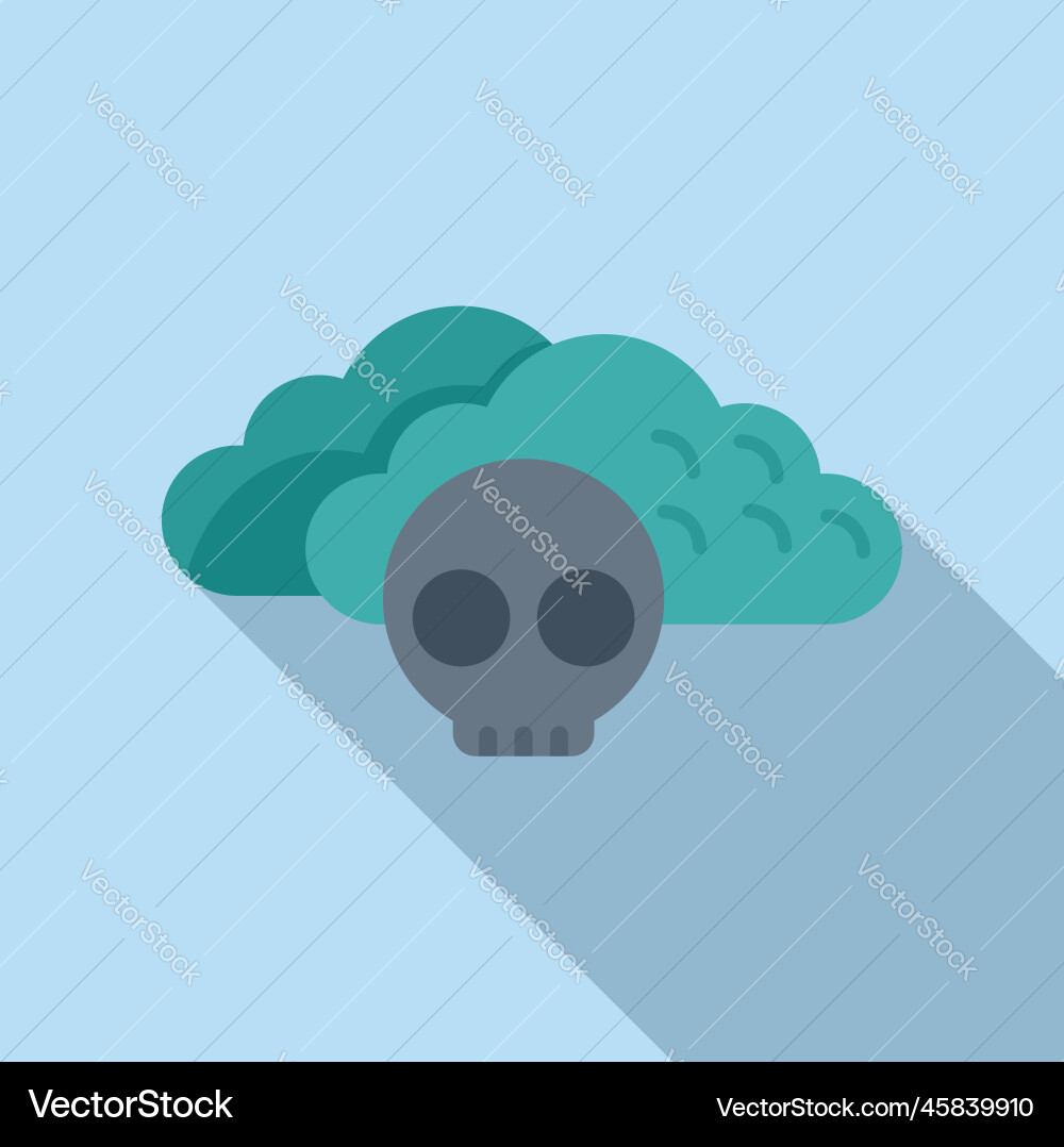 Malware cloud data icon flat virus error Malware cloud data icon flat virus error vector image
