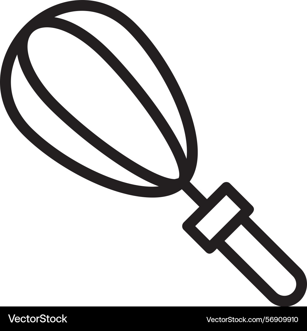 Whisk linear style icon design Vector Image