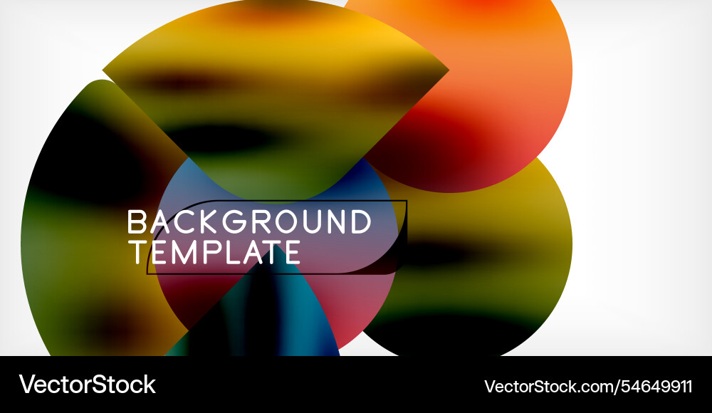Bright circles with shadows abstract background Vector Image