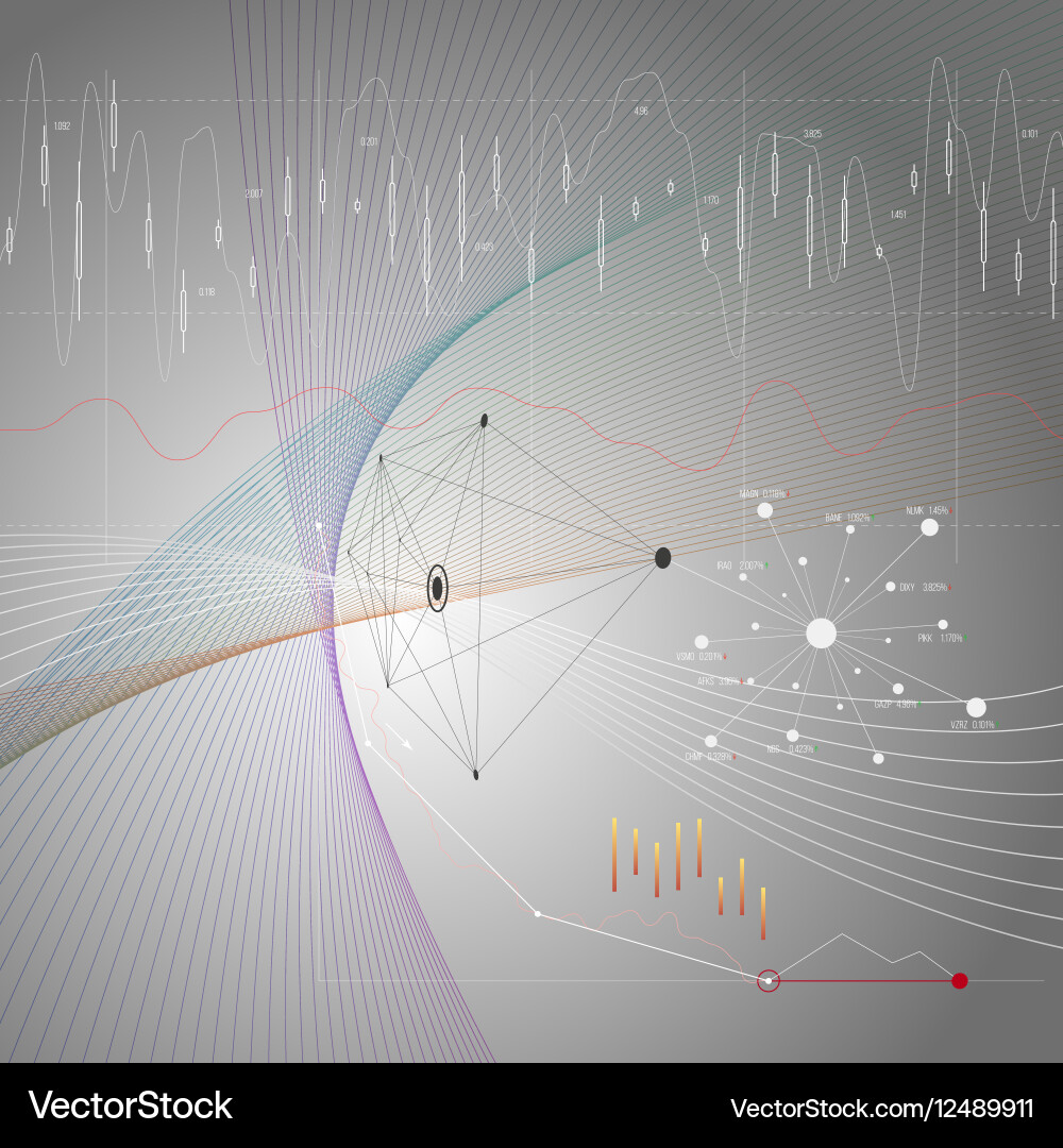 Modern Abstract Line Background Vector Image