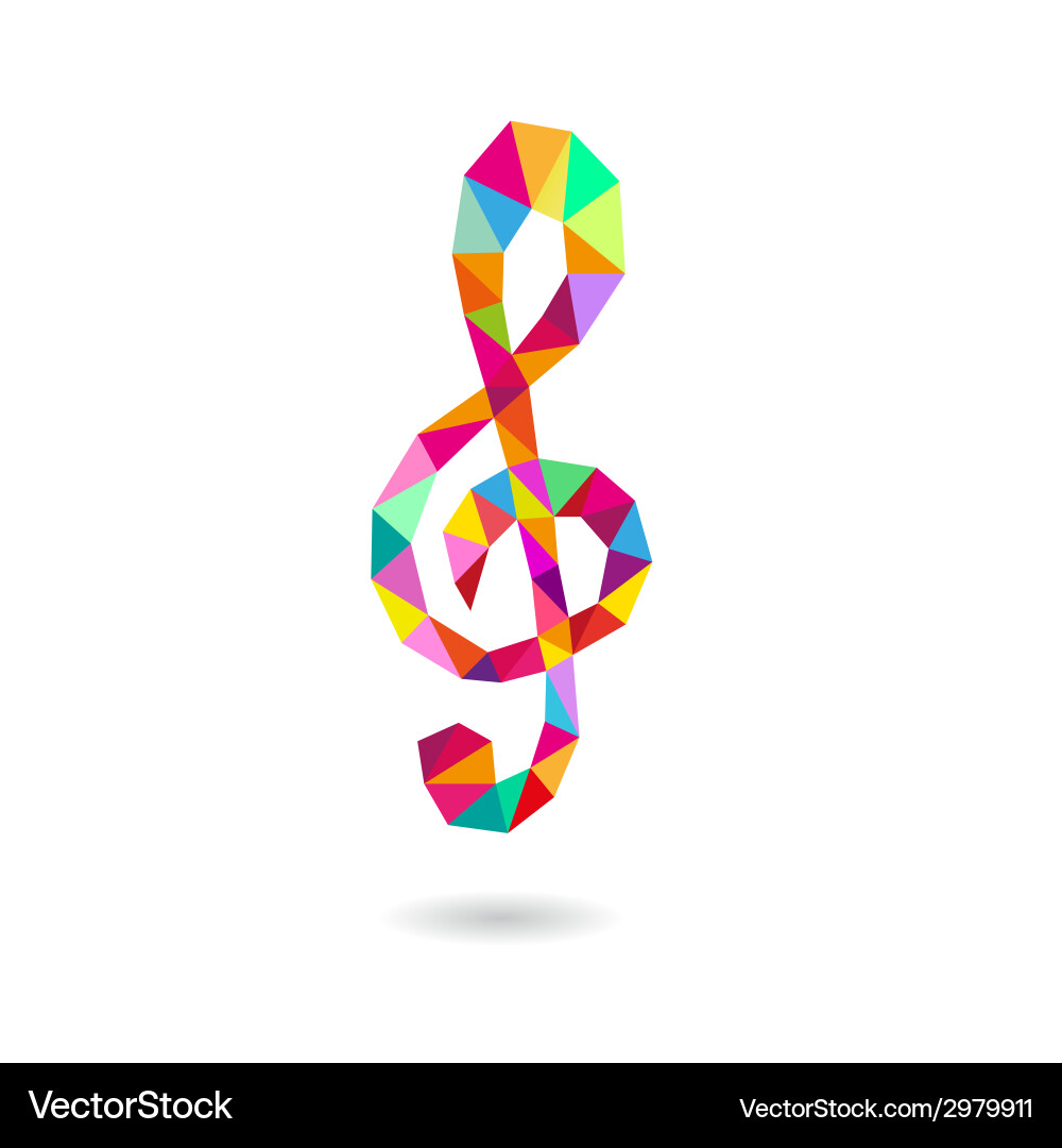 Note abstract isolated vector image