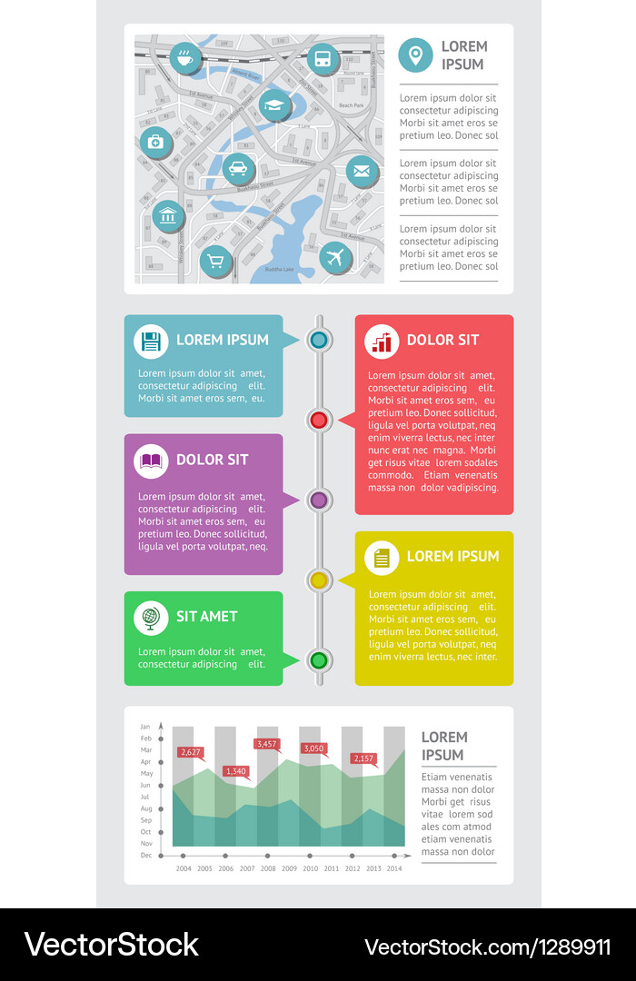 Web Elements & Data Visualizations Vector Image