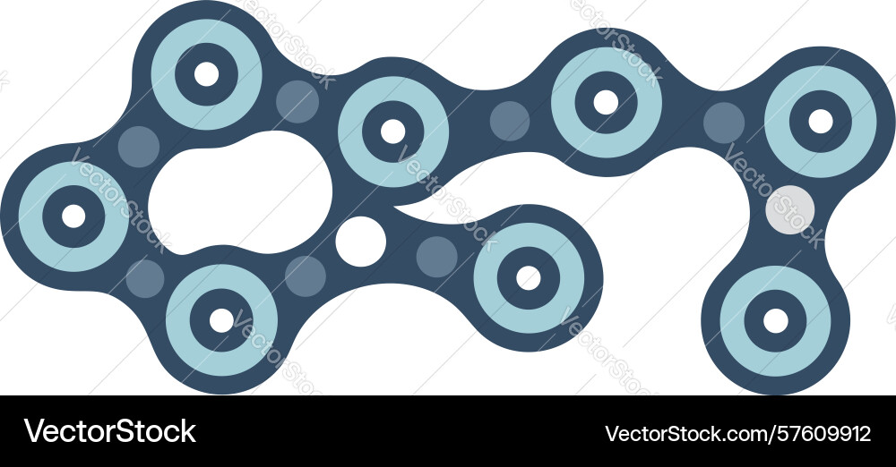 Bicycle chain link pattern design vector image