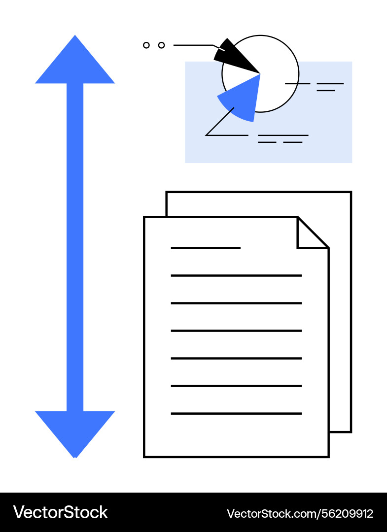 Data analysis and documentation with infographics Data analysis and documentation with infographics vector image