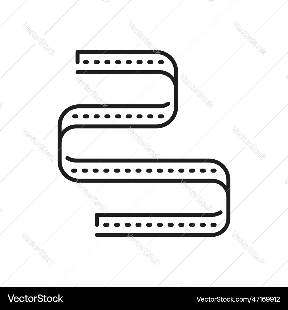 Light stripe and led lamp line icon or symbol vector image