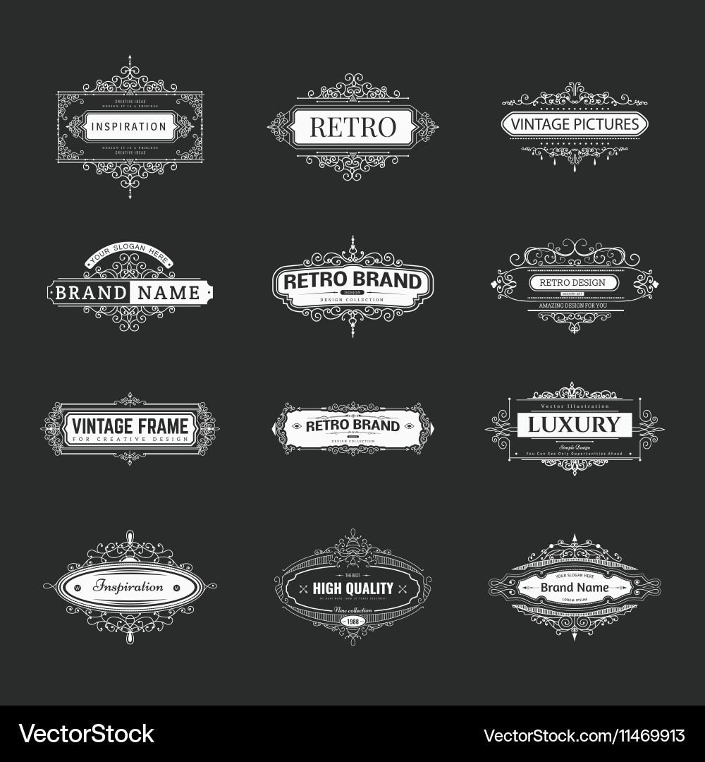 Design elements Vector Image