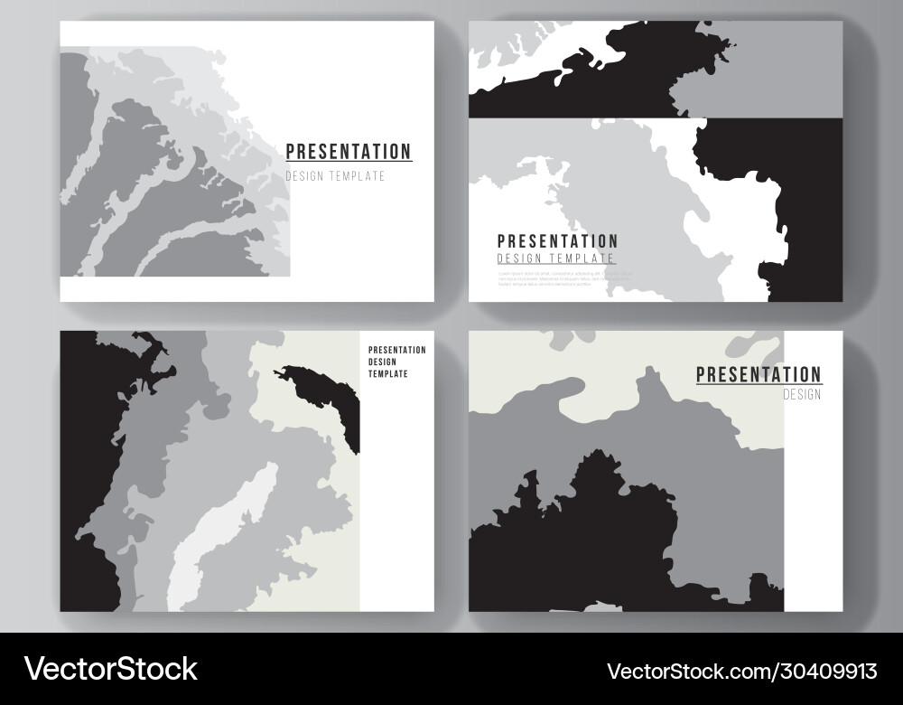 Layout presentation slides design vector image