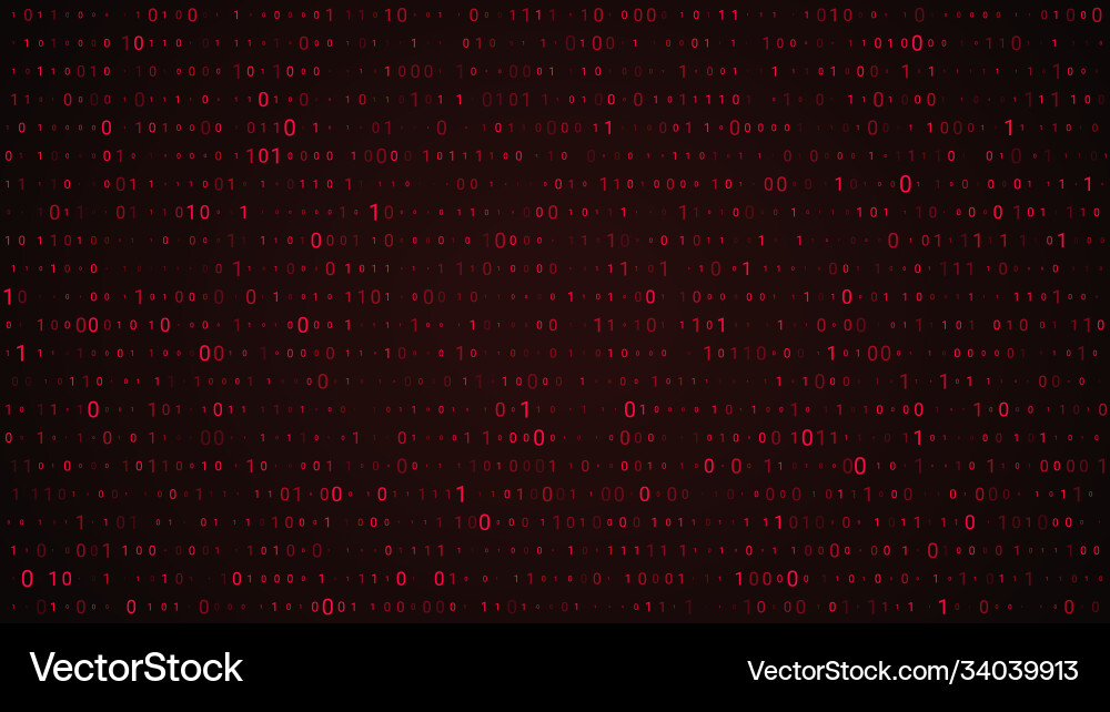 Matrix Code Stream Background vector image