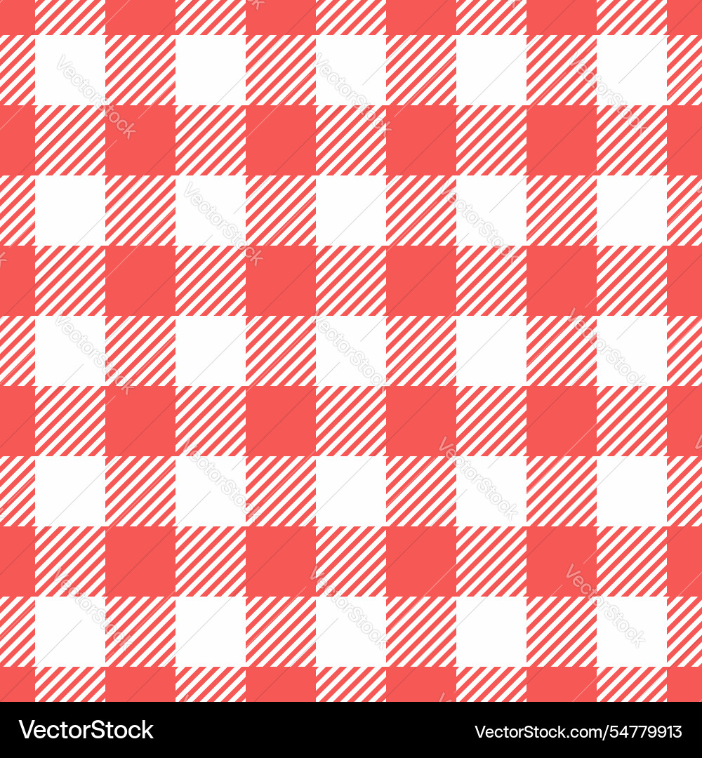 Neat tartan check real textile texture pattern vector image