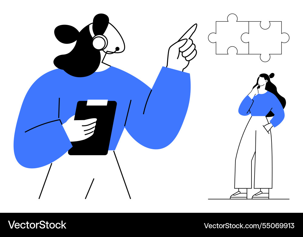 Professional collaboration and problem-solving Professional collaboration and problem-solving vector image