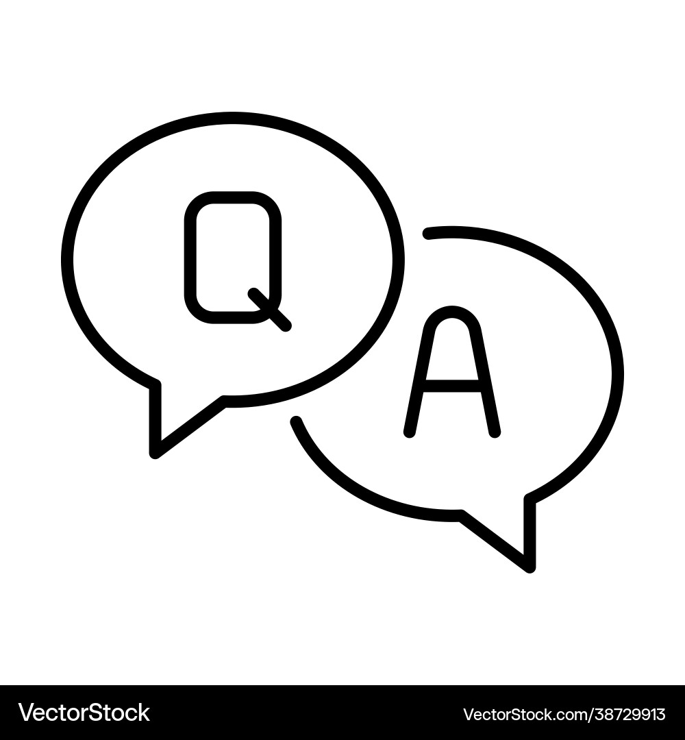 Question Mark Bubble Icon vector image