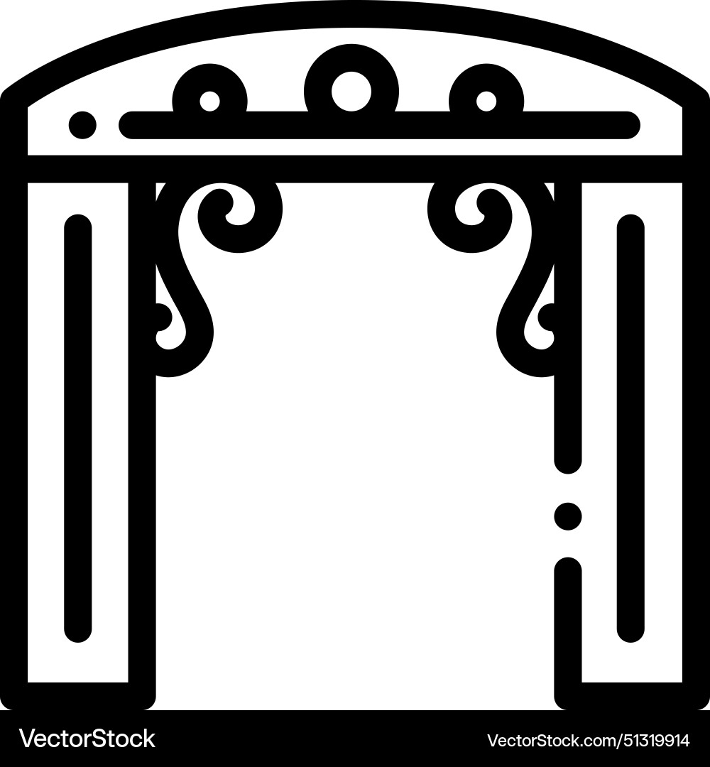 Access icon thin linear style design isolated vector image
