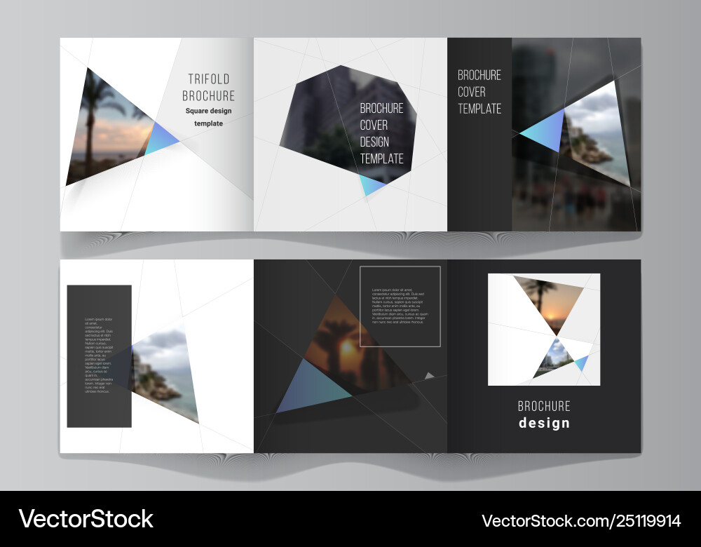 Minimal layout square format covers Minimal layout square format covers vector image