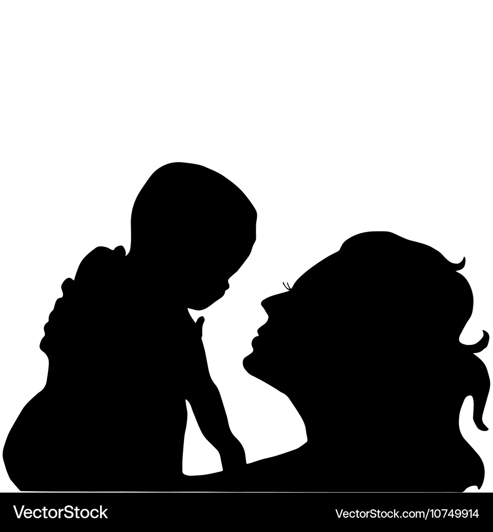 Mother Holding Baby Vector Image