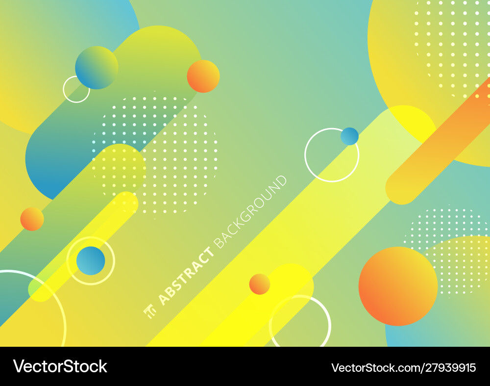 Abstract colorful rounded geometric shapes lines Abstract colorful rounded geometric shapes lines vector image