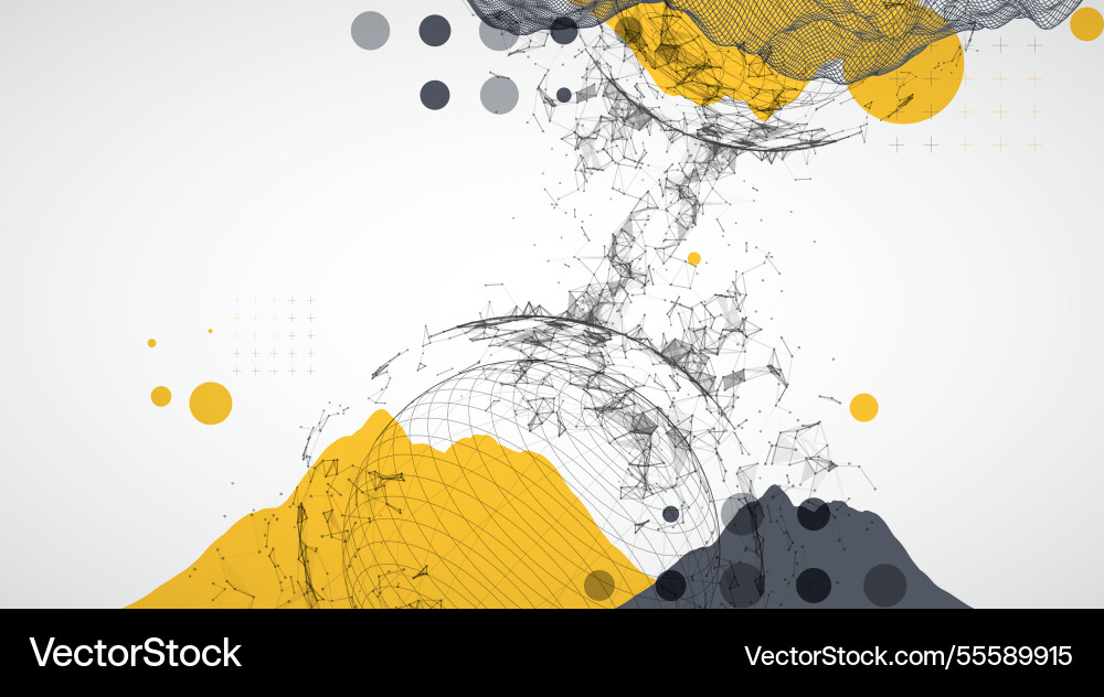 Abstract image of a wireframe sphere Abstract image of a wireframe sphere vector image