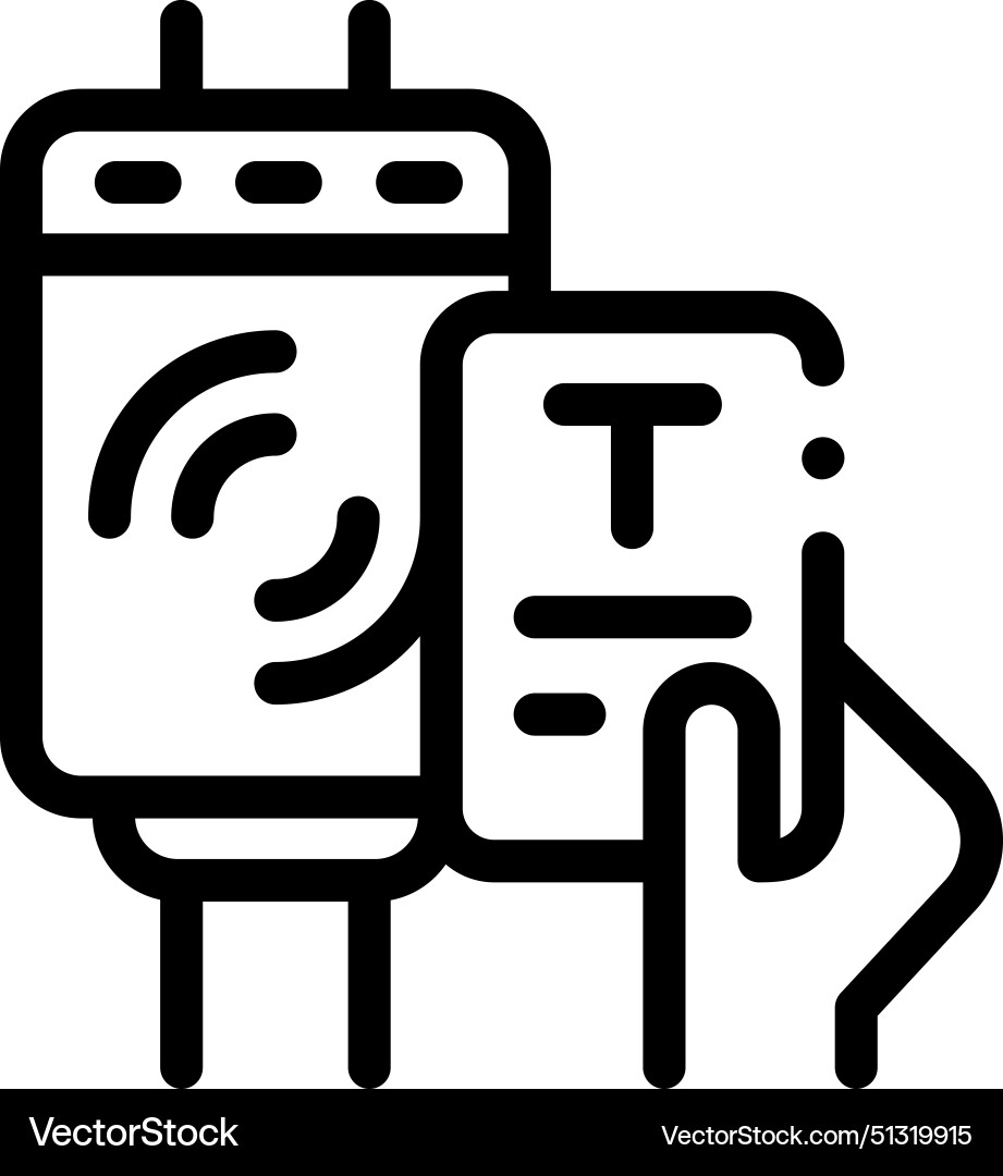 Access icon thin linear style design isolated Access icon thin linear style design isolated vector image