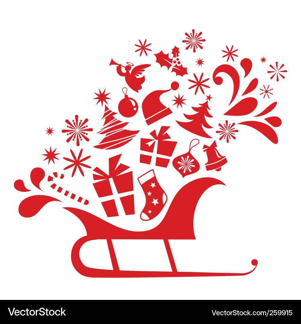 Festive Christmas Snowflakes Vector Image