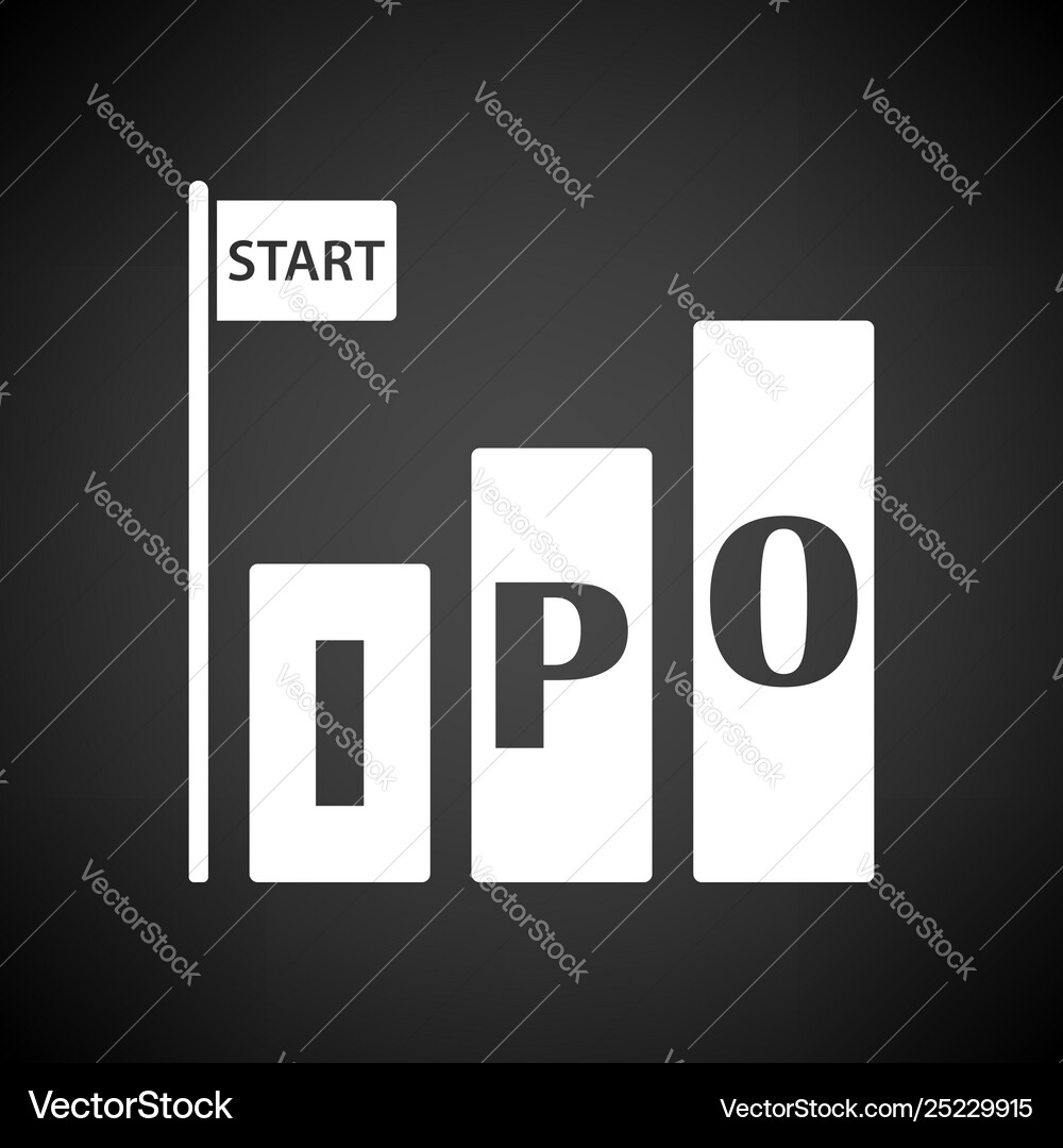 Ipo icon Royalty Free Vector Image - VectorStock