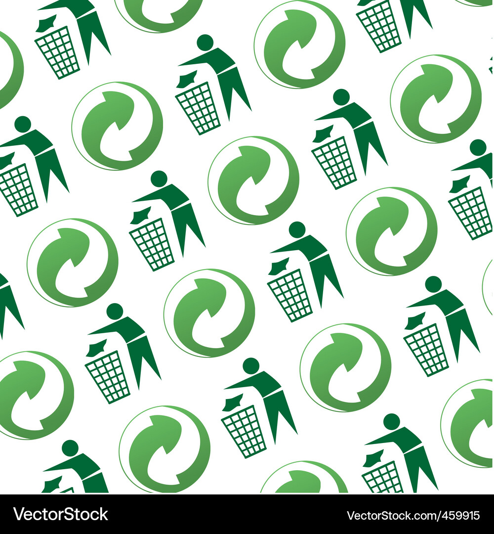 Recycle pattern Vector Image