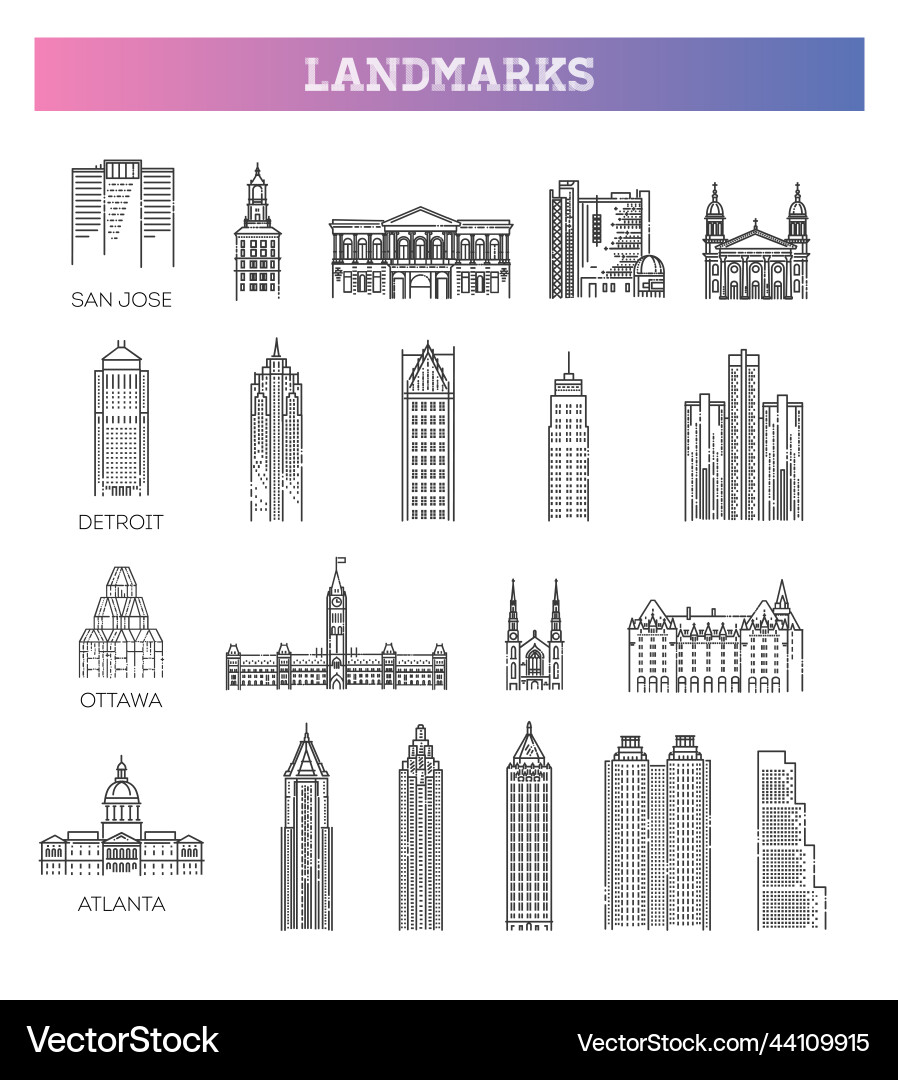 Simple linear icon set representing global Simple linear icon set representing global vector image