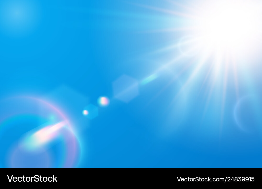 Sonne am blauen Himmel warme Sonnenbrille klar Sonne am blauen Himmel warme Sonnenbrille klar vektorbild