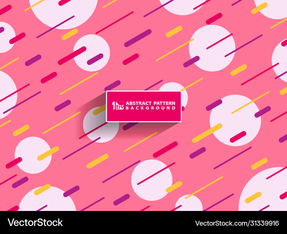 Abstract geometry round shape with vivid color Abstract geometry round shape with vivid color vector image