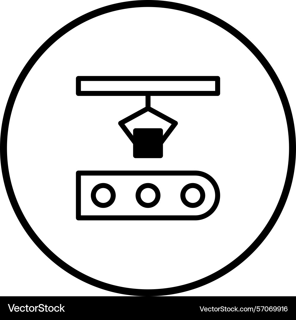 Automation a minimalist symbol representing Vector Image
